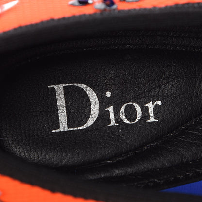 Christian Dior Technical Canvas Embellished Dior Fusion Sneakers 37 Orange Fluo 7 of 9