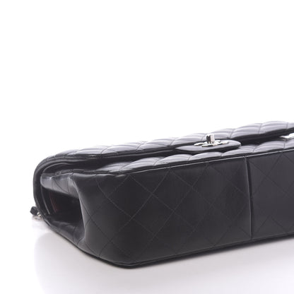Chanel Lambskin Quilted Jumbo Double Flap Black 9 of 11