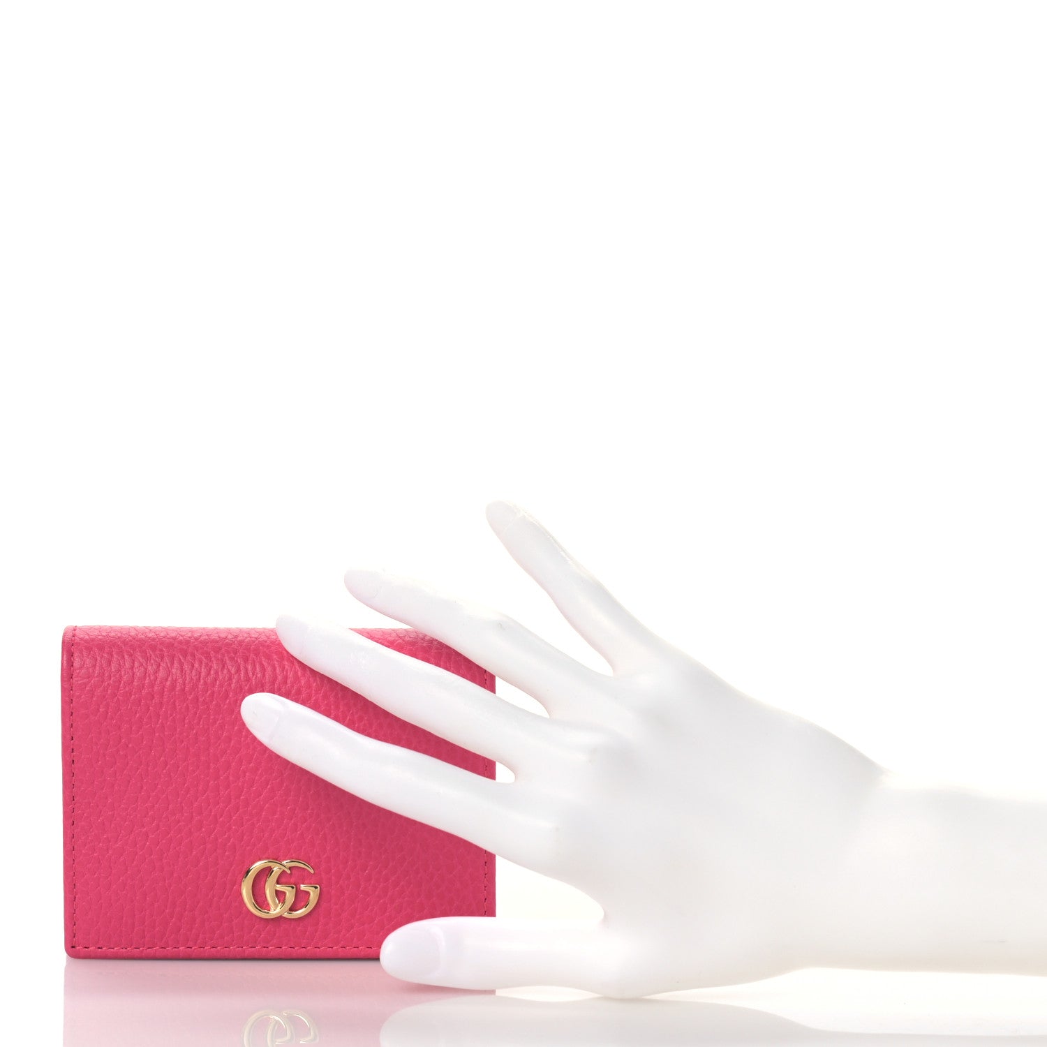 Gucci Dollar Calfskin GG Marmont Card Case Box Pink 2 of 8