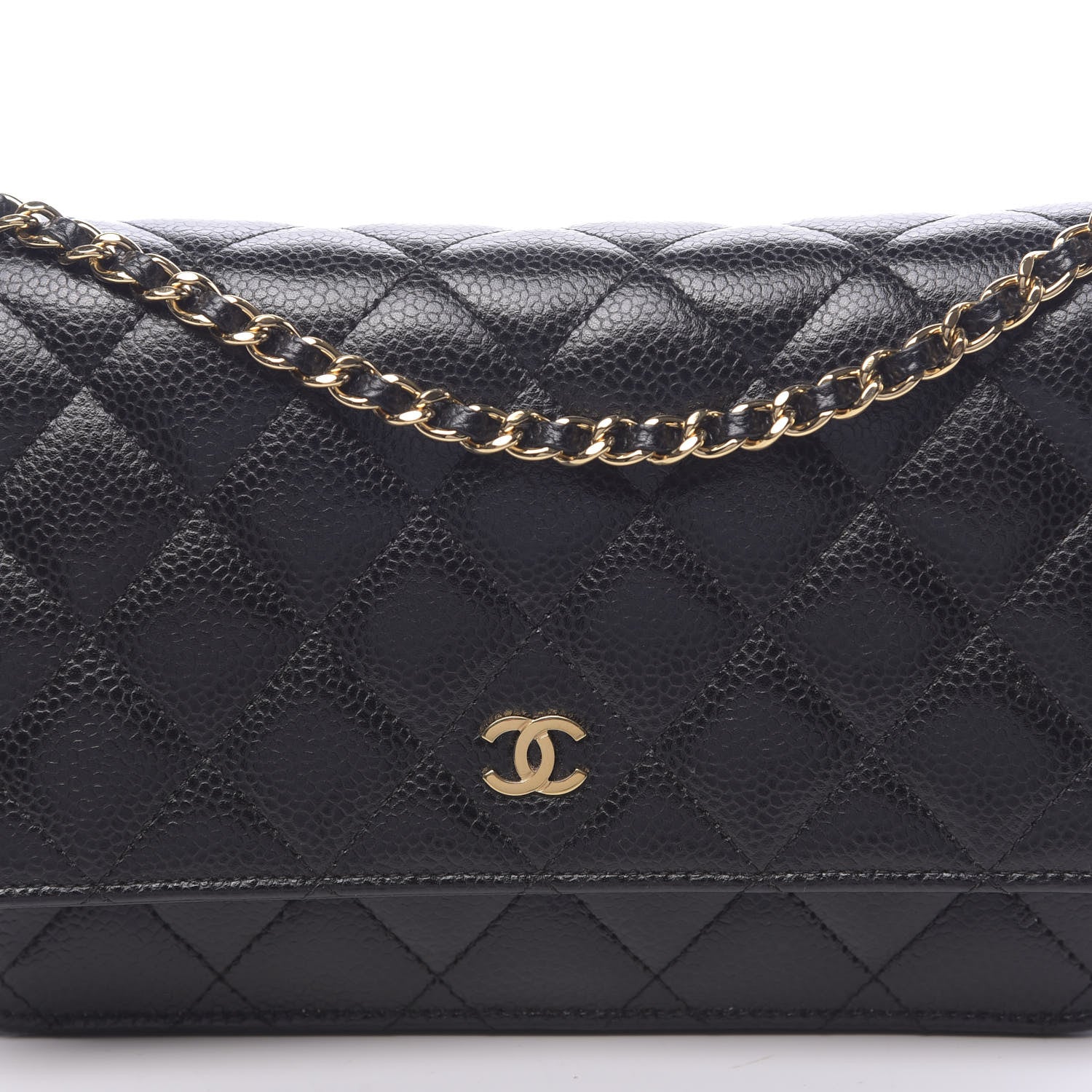Chanel Caviar Quilted Wallet On Chain WOC Black 7 of 9