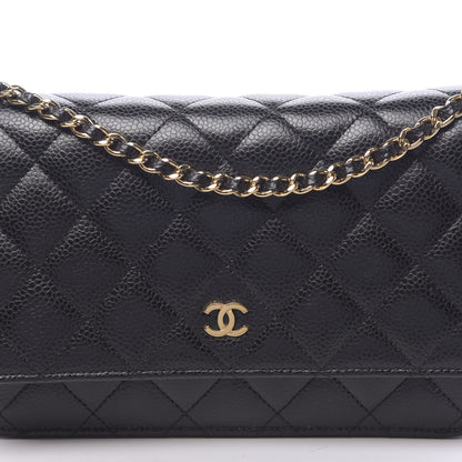 Chanel Caviar Quilted Wallet On Chain WOC Black 7 of 9