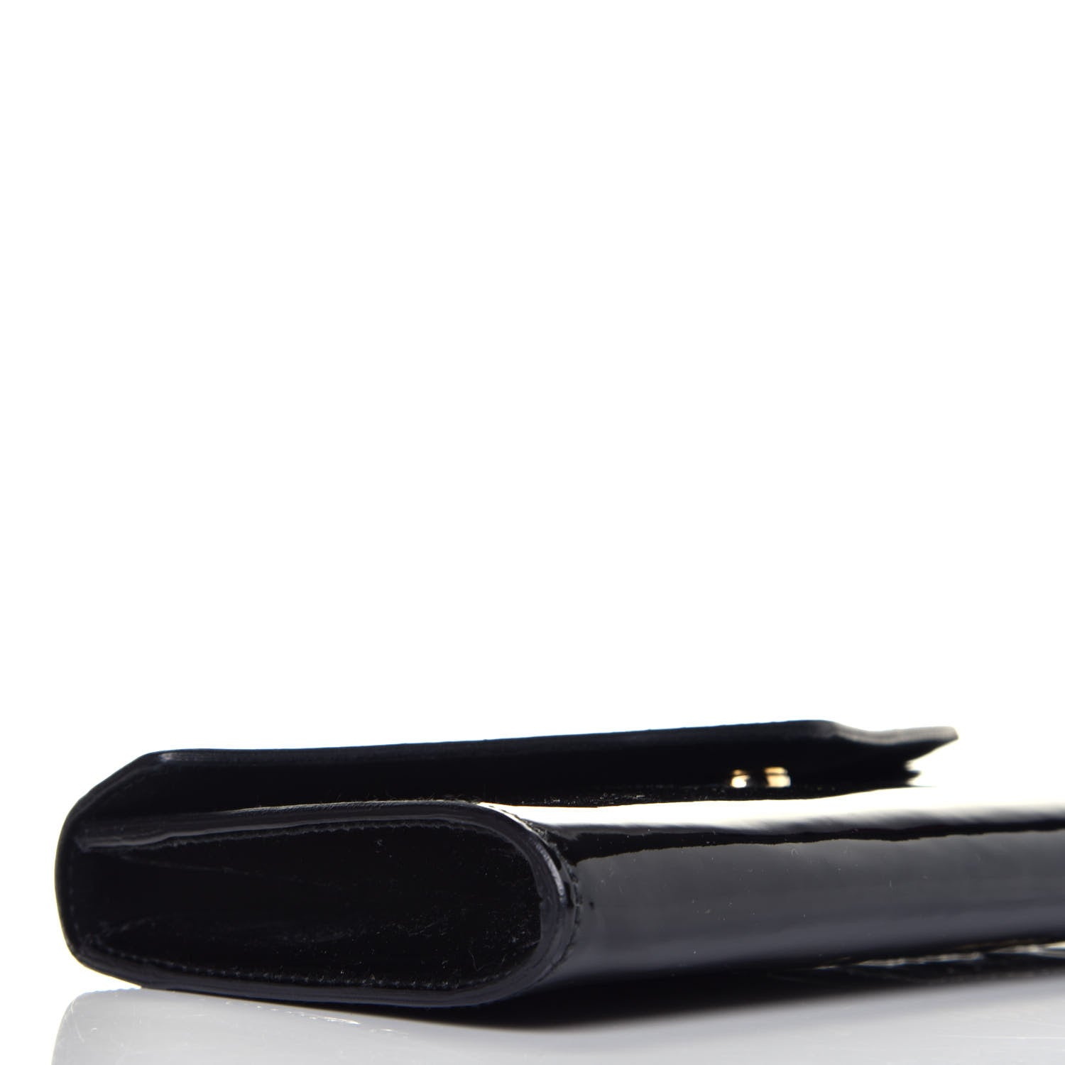 Saint Laurent Patent Y-Mail Clutch Black 7 of 8