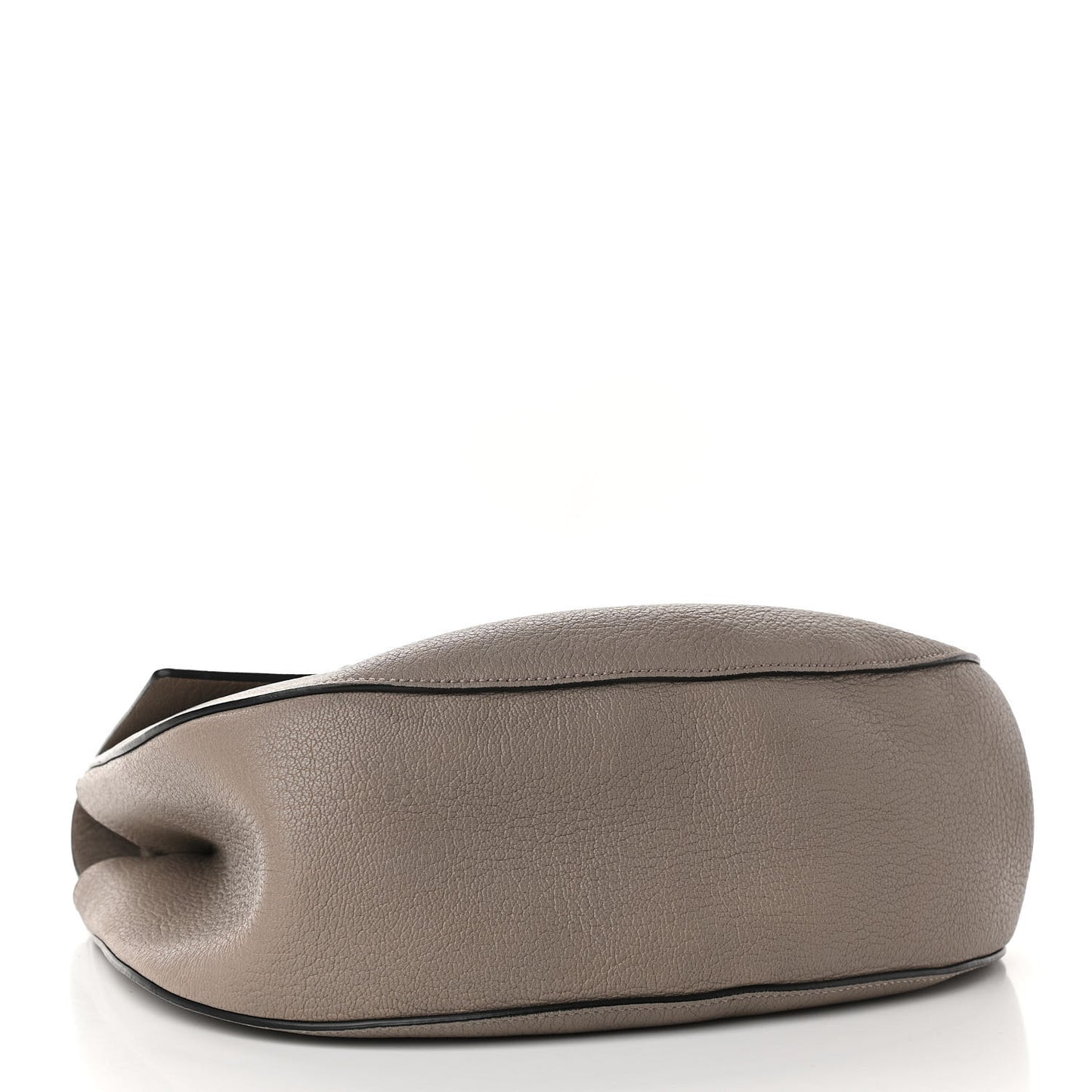 Grained Lambskin Large Drew Shoulder Bag Motty Grey