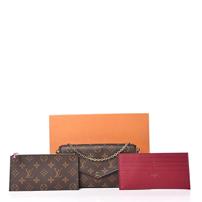 Louis Vuitton Monogram Pochette Felicie Chain Wallet Fuchsia 11 of 11