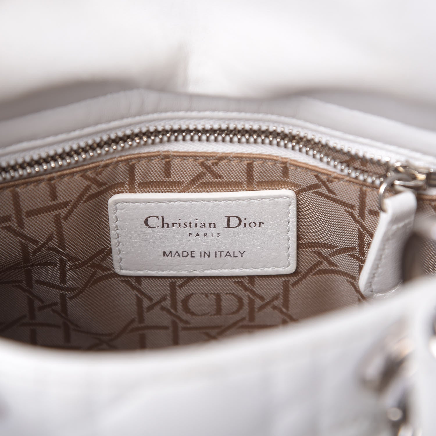 Christian Dior Lambskin Cannage Mini Lady Dior White 6 of 20