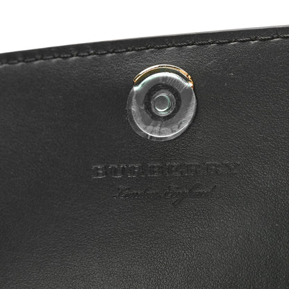 Burberry Derby Calfskin House Check Wallet On Chain Black 5 of 7