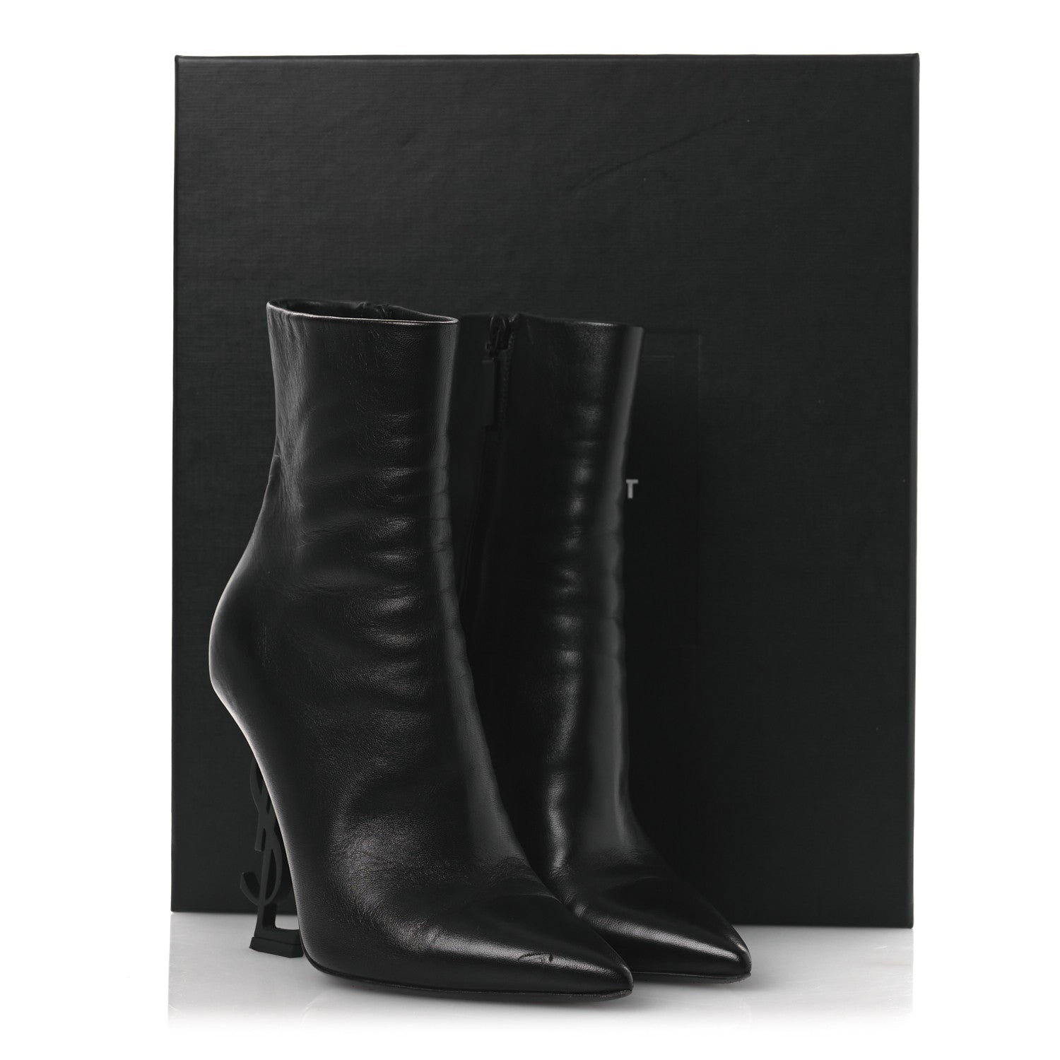 Saint Laurent Nappa Vendome Opyum 110 Ankle Boots 37 Black 1818220