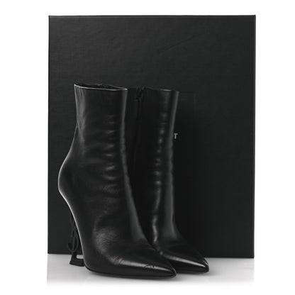 Saint Laurent Nappa Vendome Opyum 110 Ankle Boots 37 Black 13 of 13