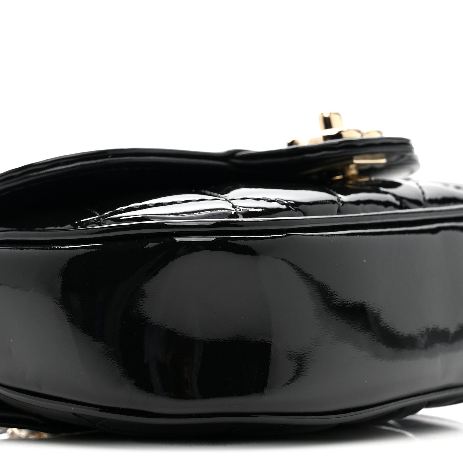 Chanel Patent Calfskin Quilted Mini Clutch Black 9 of 10
