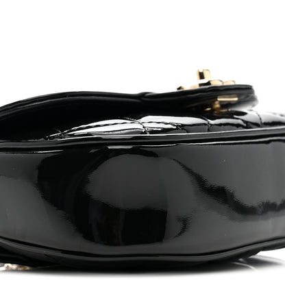 Chanel Patent Calfskin Quilted Mini Clutch Black 9 of 10