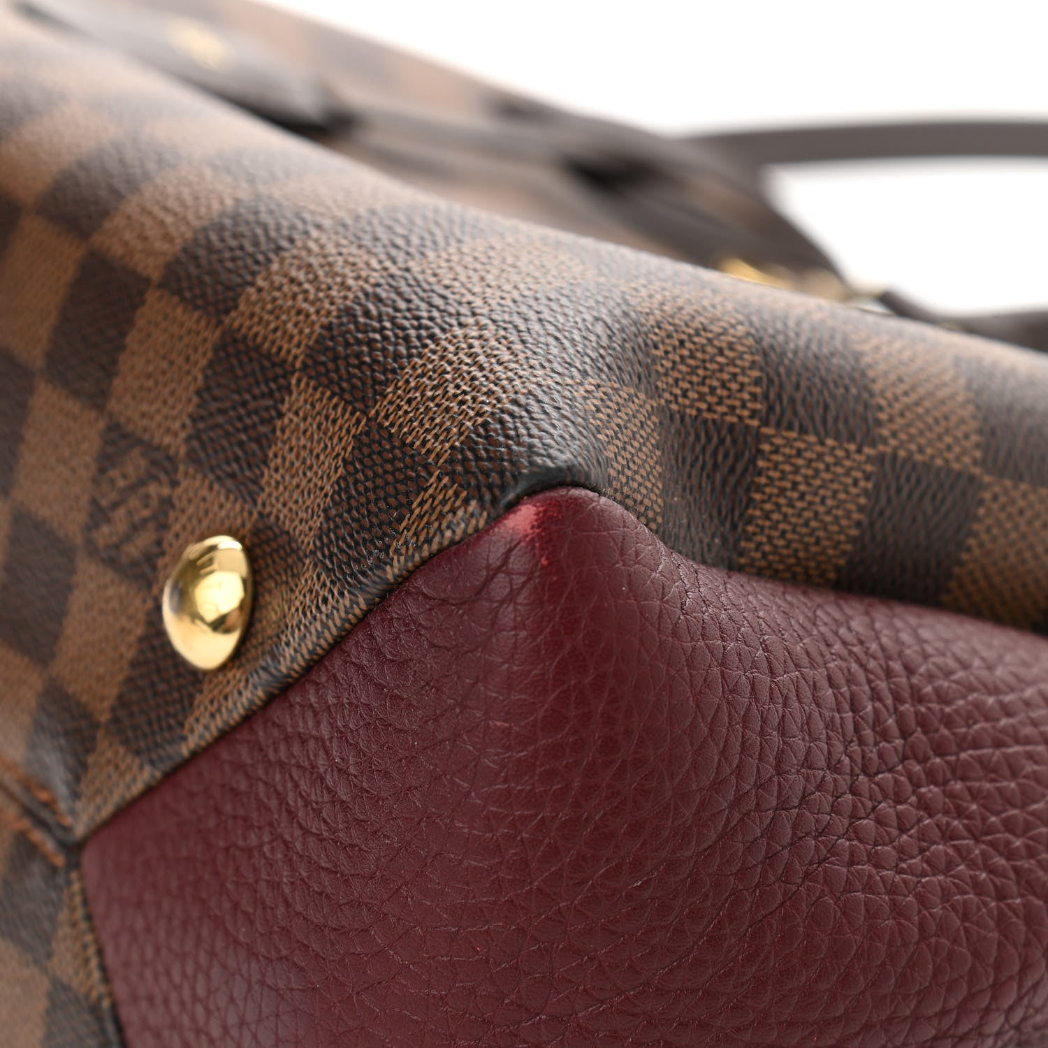 Louis Vuitton Damier Ebene Cuir Taurillon Brittany Bordeaux 10 of 12