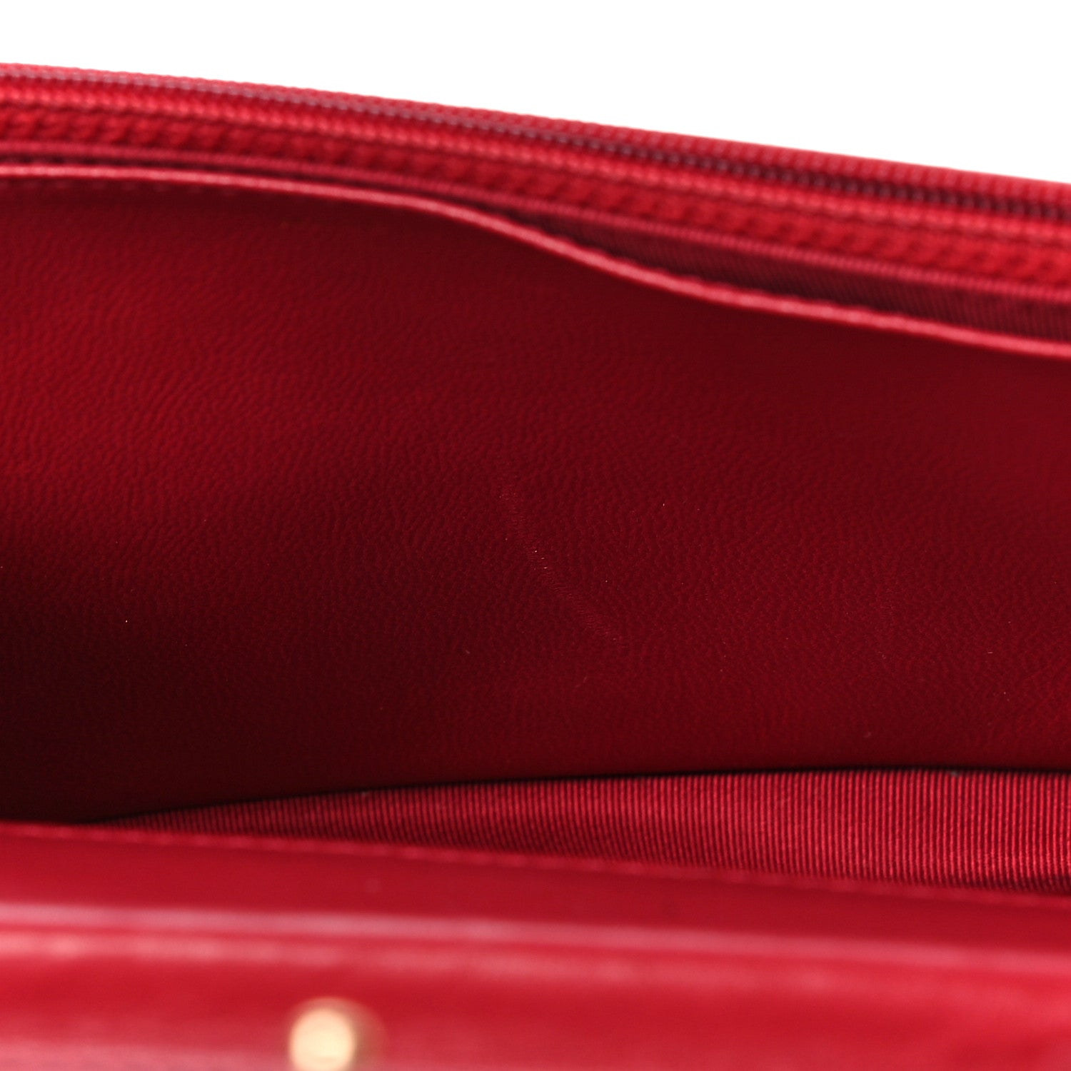 Chanel Lambskin Quilted Wallet on Chain WOC Red 11 of 19