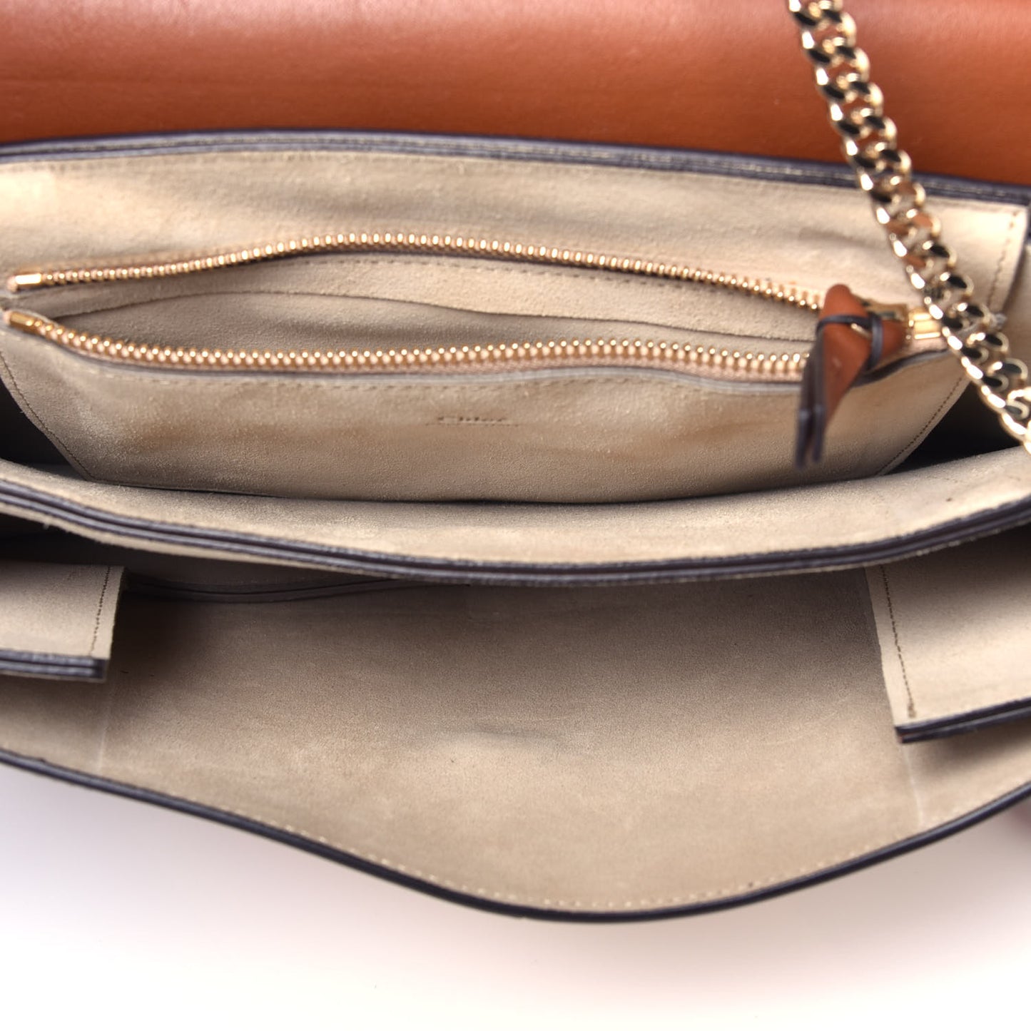 Smooth Calfskin Patchwork Medium Faye Shoulder Bag Light Tan