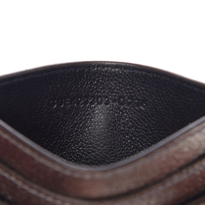 Saint Laurent Grained Metallic Calfskin Monogram Credit Card Case Bronze 7 of 7