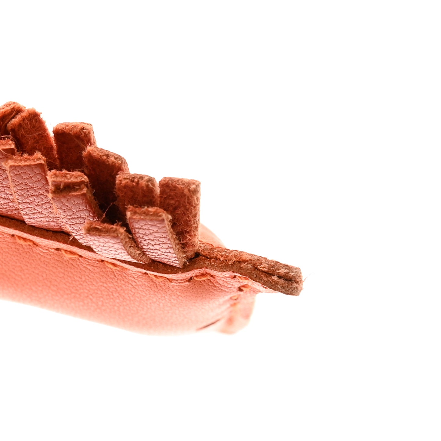 Milo Lambskin Grigri Rodeo Horse Bag Charm PM Feu Orange Fauve