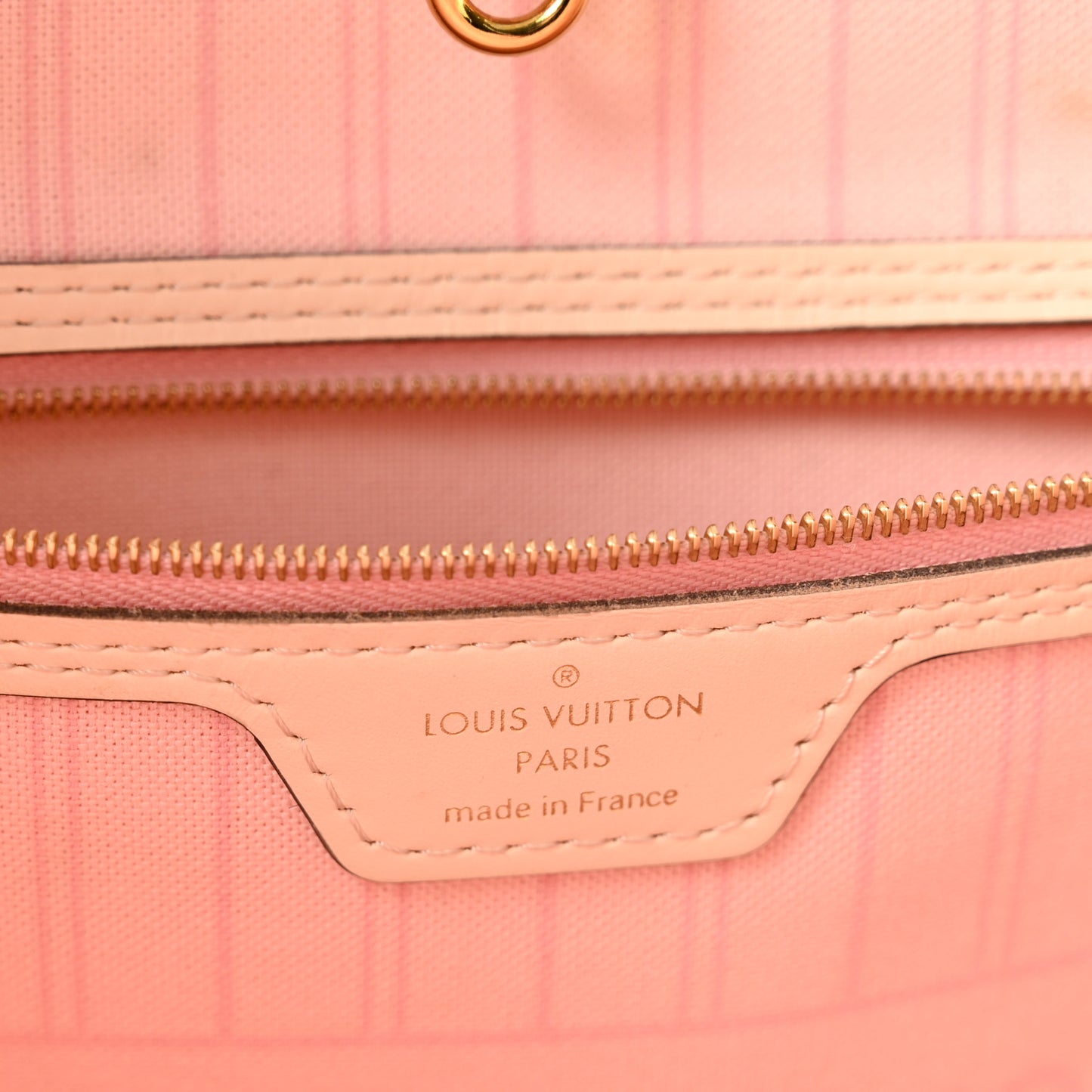 Damier Azur Braided Neverfull MM Pink