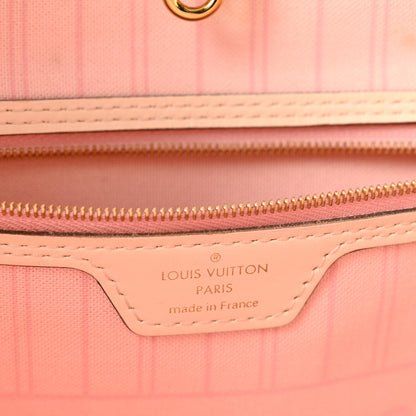Louis Vuitton Damier Azur Braided Neverfull MM Pink 7 of 15