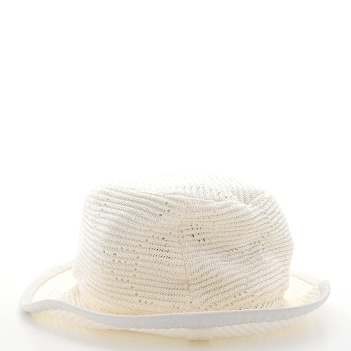 Cotton Crochet GG Monogram Bucket Hat S White