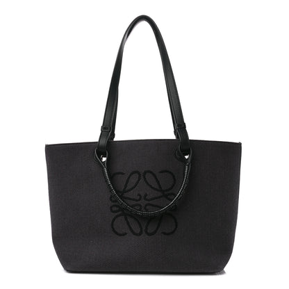 Loewe Canvas Calfskin Medium Anagram Tote Anthracite 1 of 10