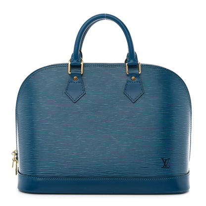Louis Vuitton Epi Alma PM Cyan 1 of 11