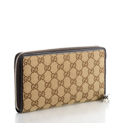 Gucci Monogram Twins Zip Around Organizer Wallet Dark Brown 3 of 7