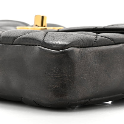 Chanel Lambskin Quilted Flap Waist Belt Bag 70 28 Black 8 of 11