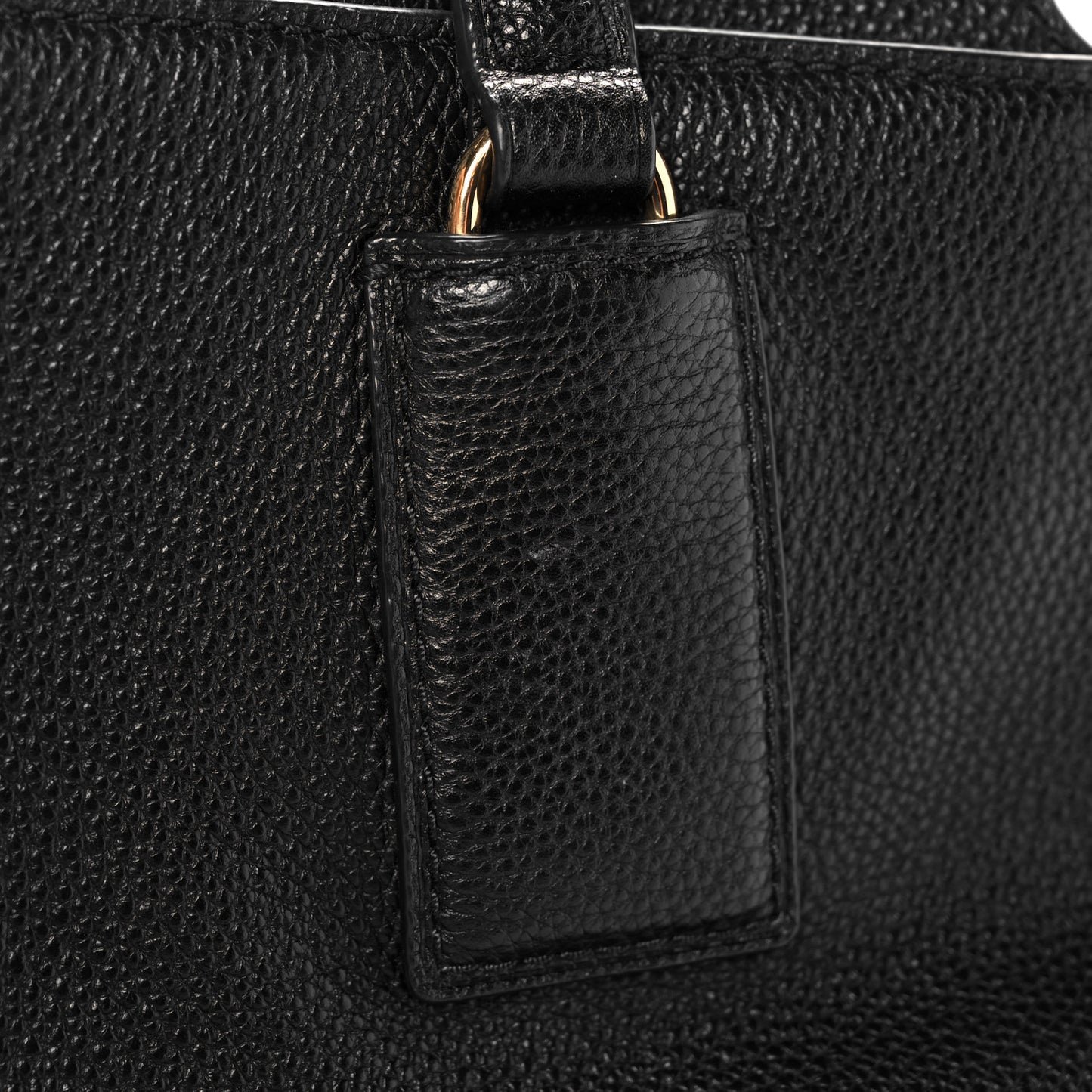 Pebbled Calfskin Tote Black