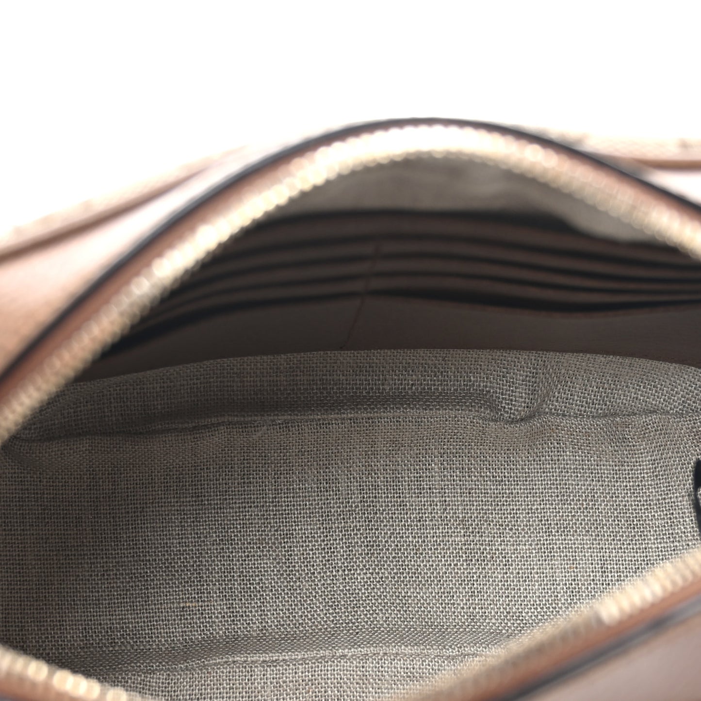 Monogram Mini Bree Messenger Bag Beige Tabacco