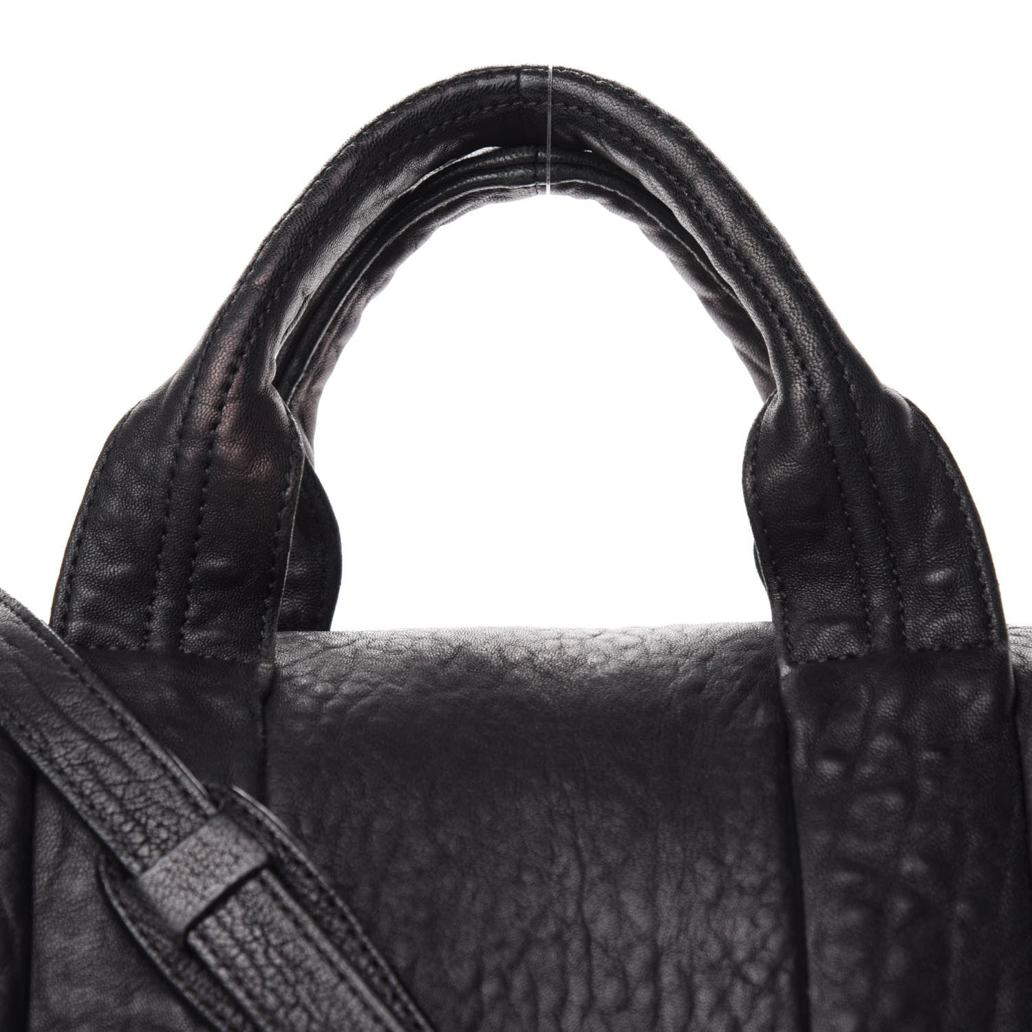 Alexander Wang Pebbled Lambskin Rocco Black Rose Gold Hardware 9 of 9