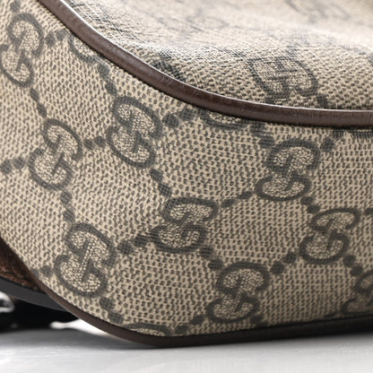 Gucci Soft GG Supreme Monogram Medium Ophidia Belt Bag Dark Brown 9 of 10