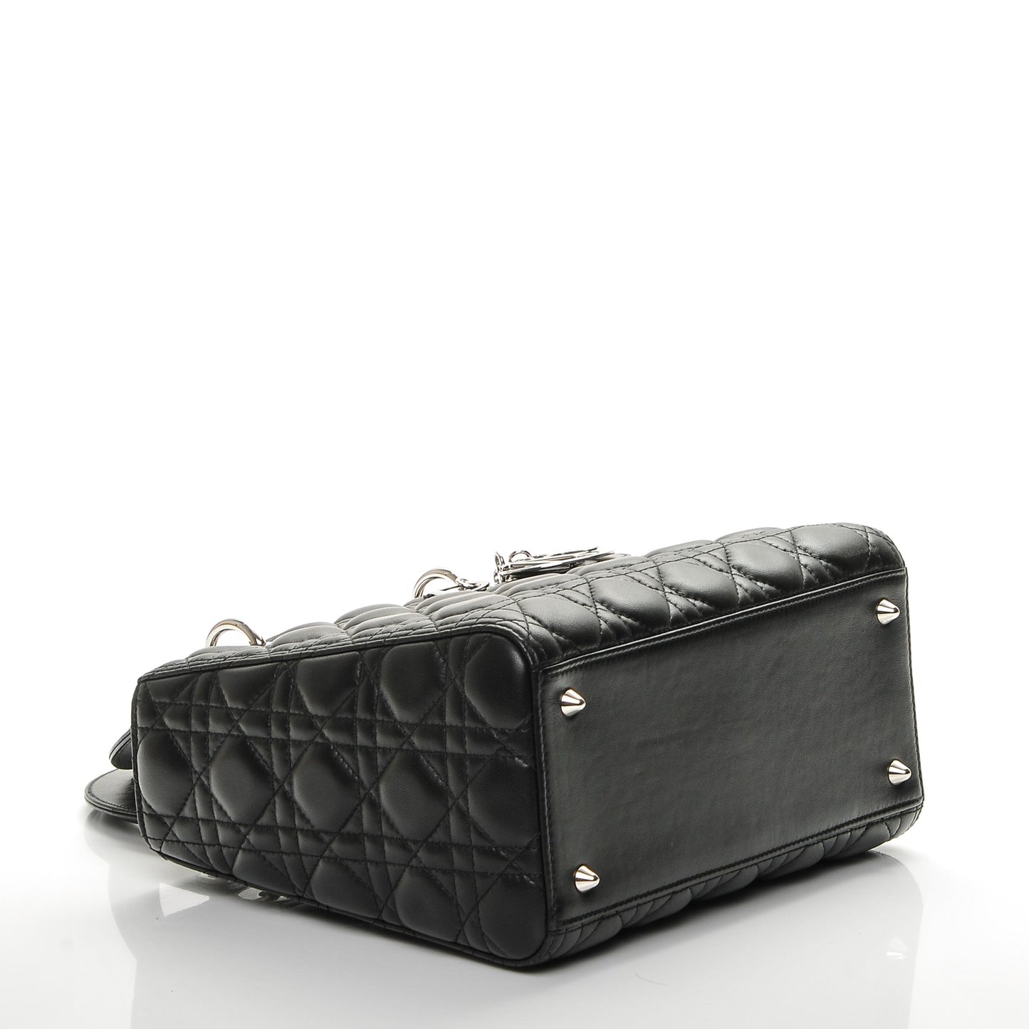 Lambskin Cannage Medium Lady Dior Black