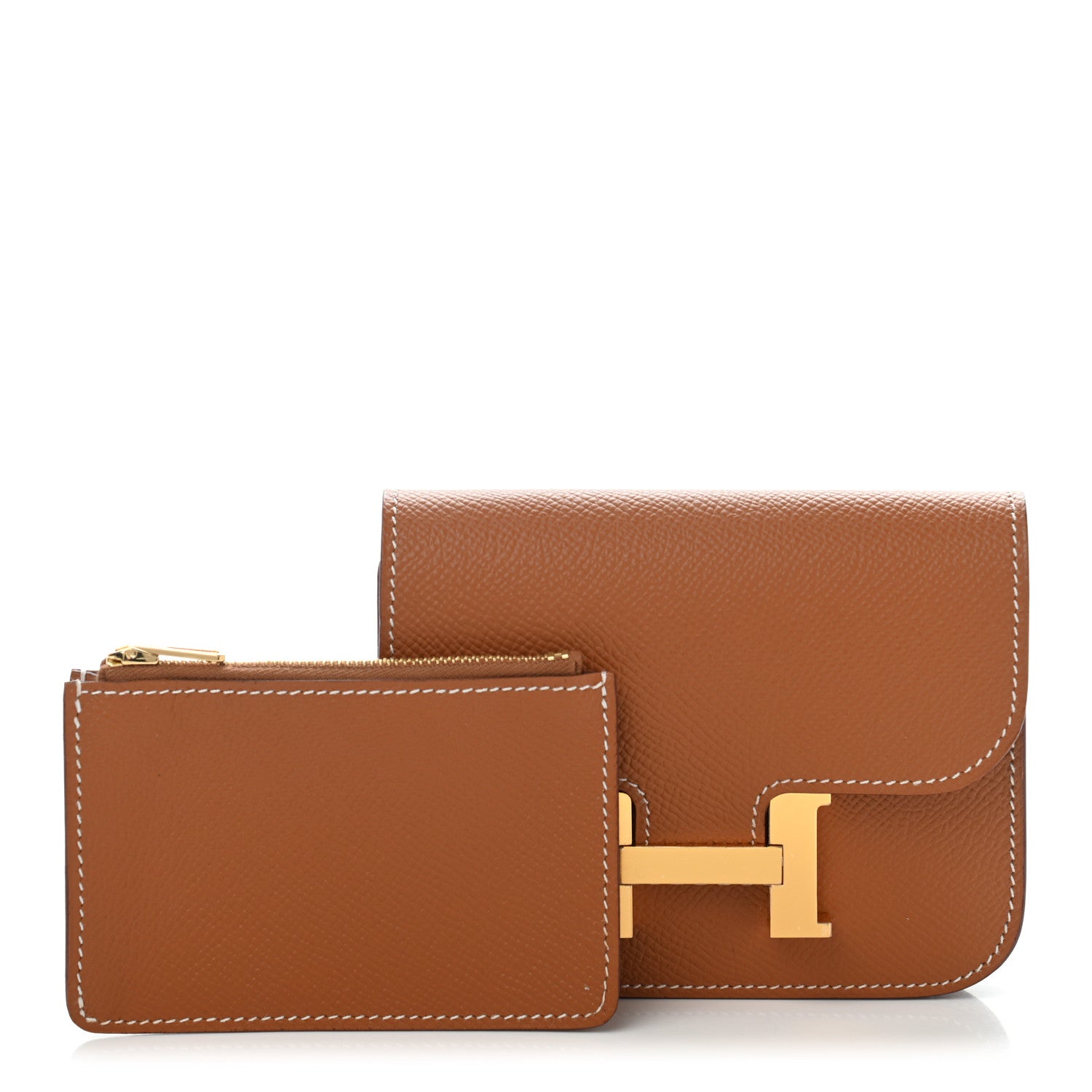 Hermes Epsom Constance Slim Wallet Gold 1 of 7