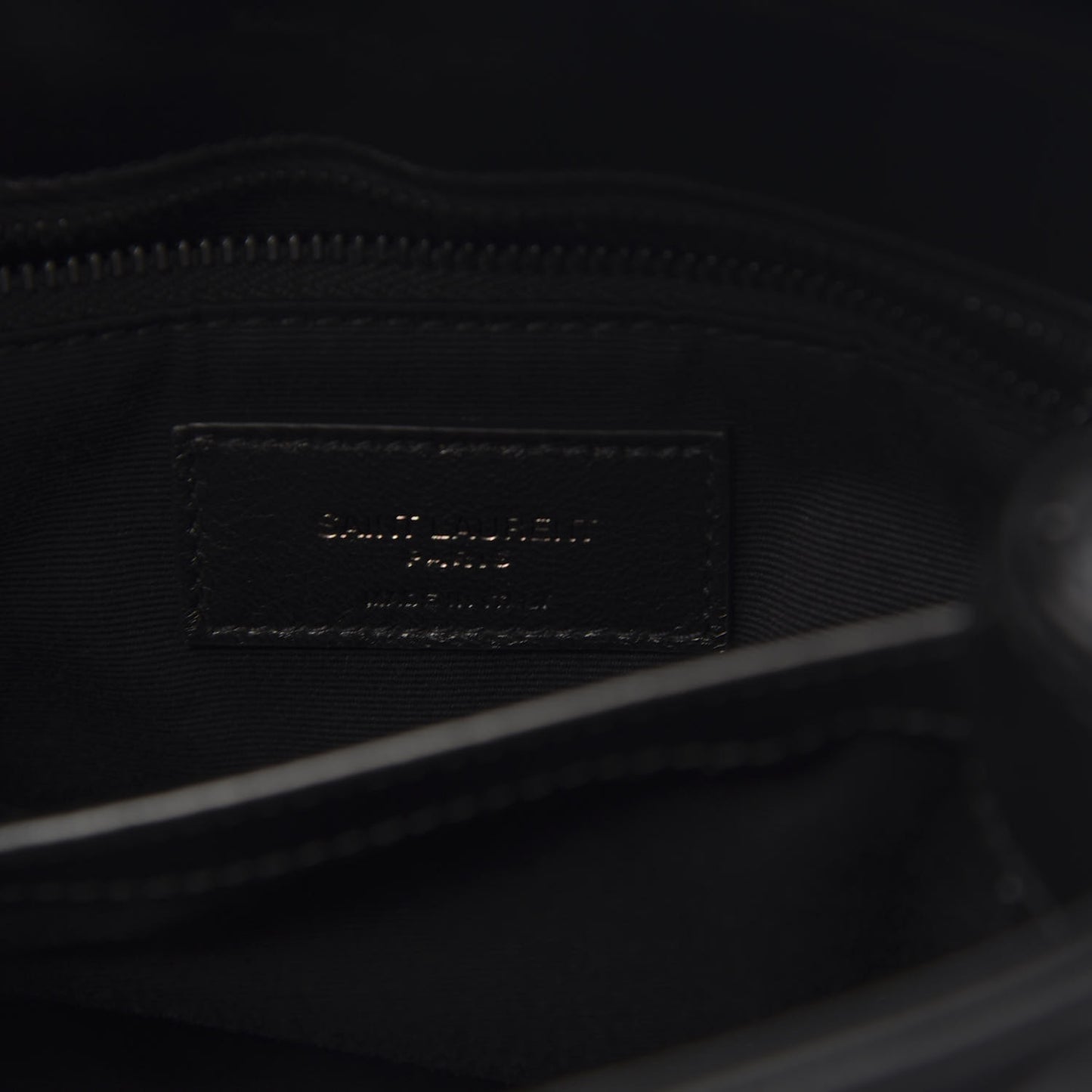 Calfskin Y Quilted Monogram Toy Loulou Crossbody Bag Black