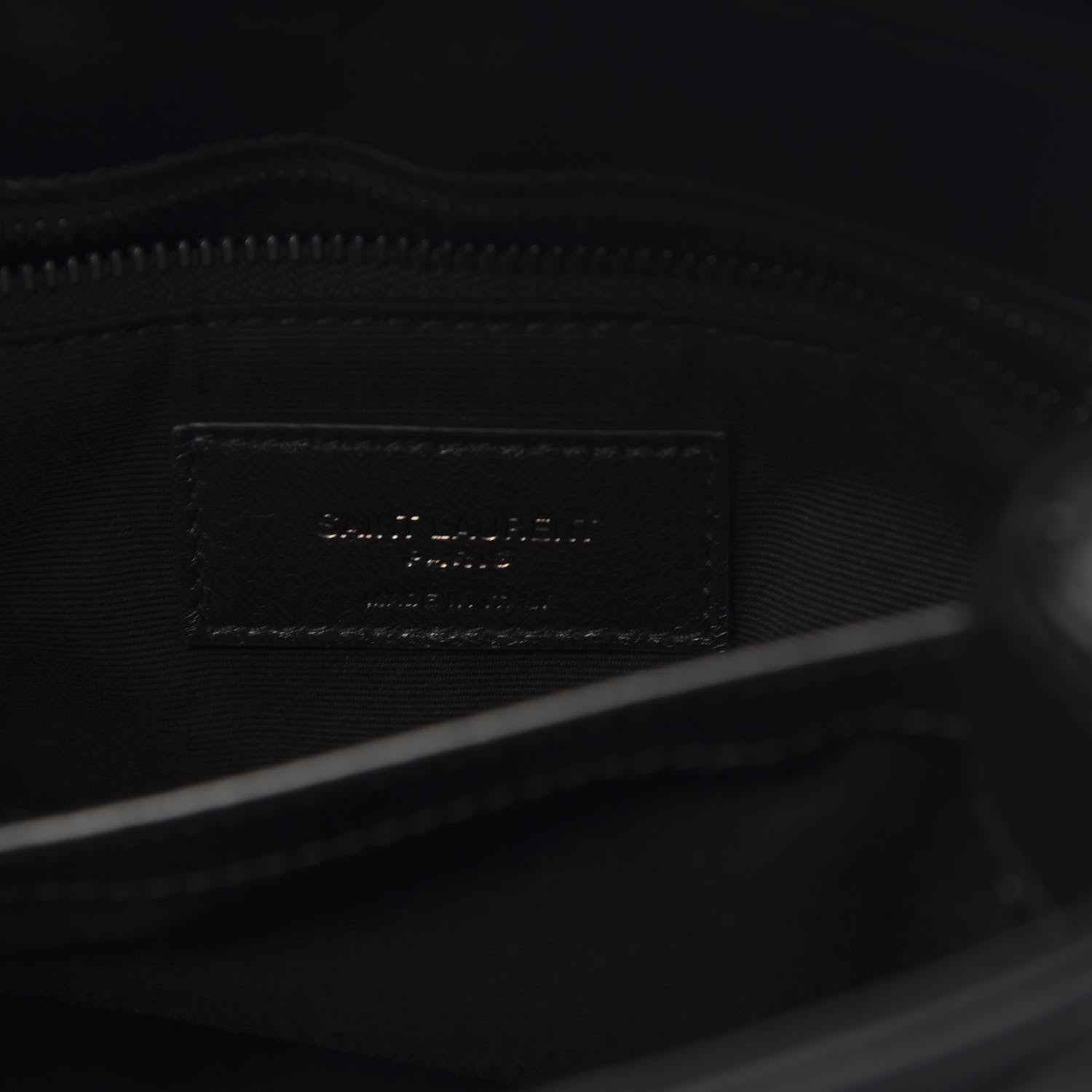Saint Laurent Calfskin Y Quilted Monogram Toy Loulou Crossbody Bag Black 6 of 10