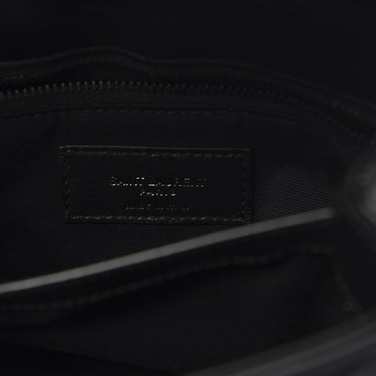 Saint Laurent Calfskin Y Quilted Monogram Toy Loulou Crossbody Bag Black 6 of 10