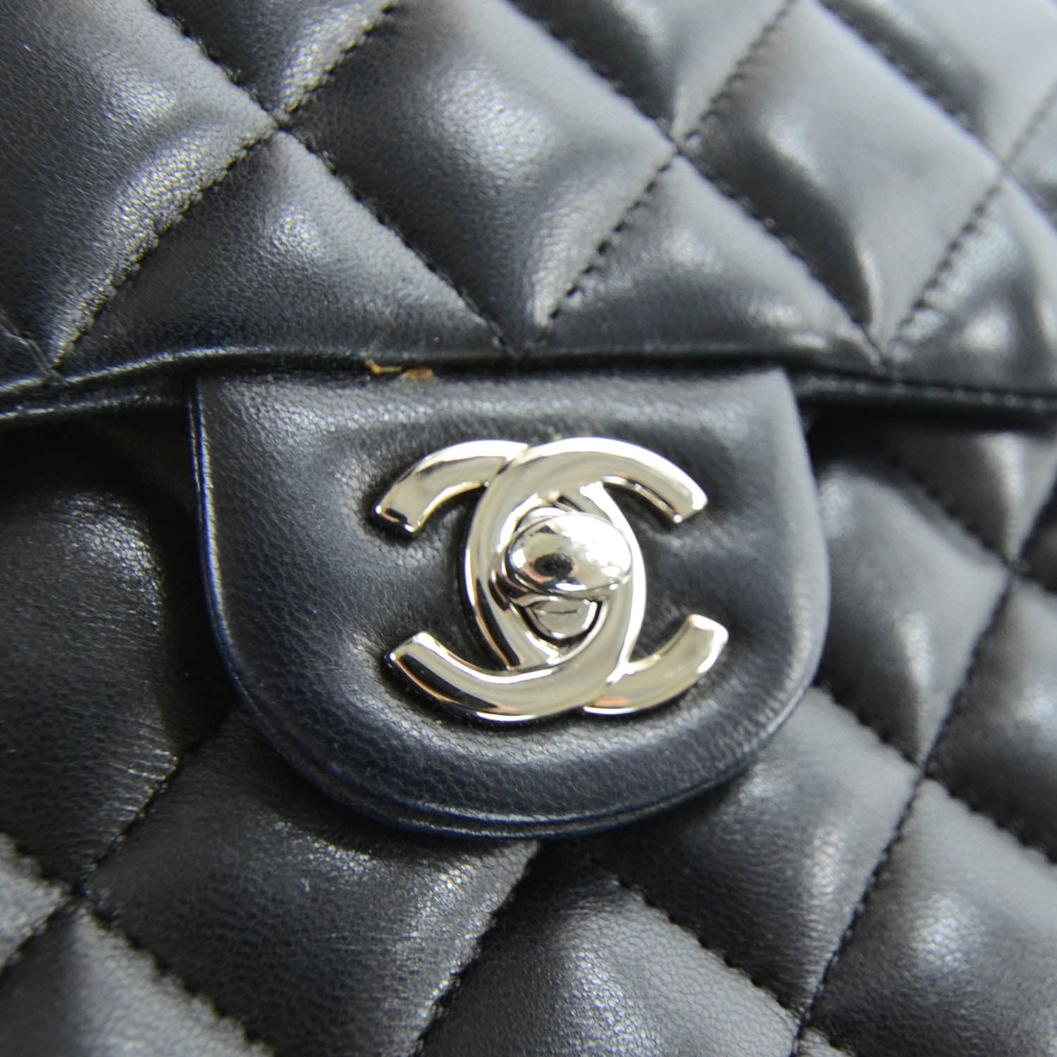 Chanel Lambskin Quilted Mini Flap Black 7 of 13