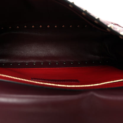 Valentino Garavani Nappa Large Rockstud Spike Shoulder Bag Rubin 5 of 10