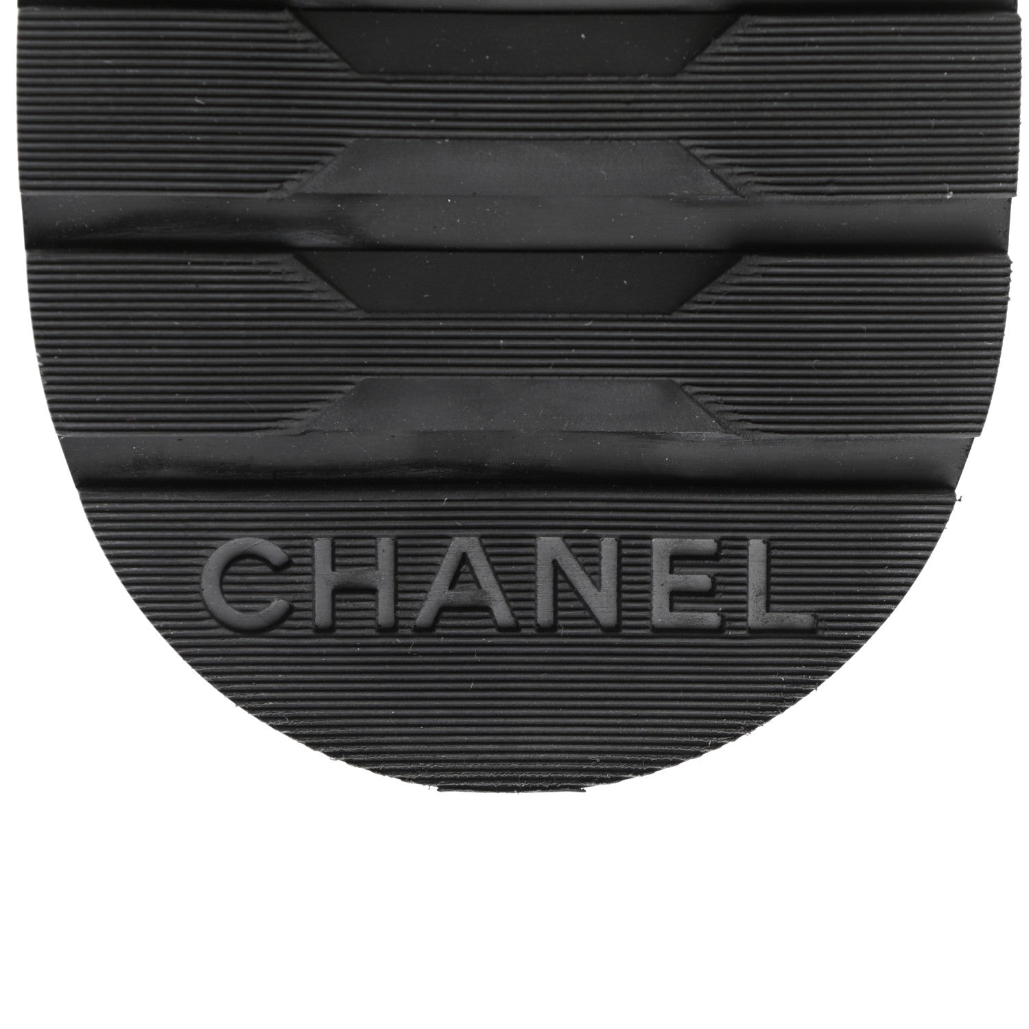 Chanel Shiny Goatskin Calfskin Quilted Lace Up Combat Boots 38 Ivory Black 7 of 9