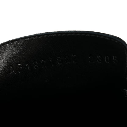 Hermes Goatskin Womens Paris Loafers 38 Black 9 of 9