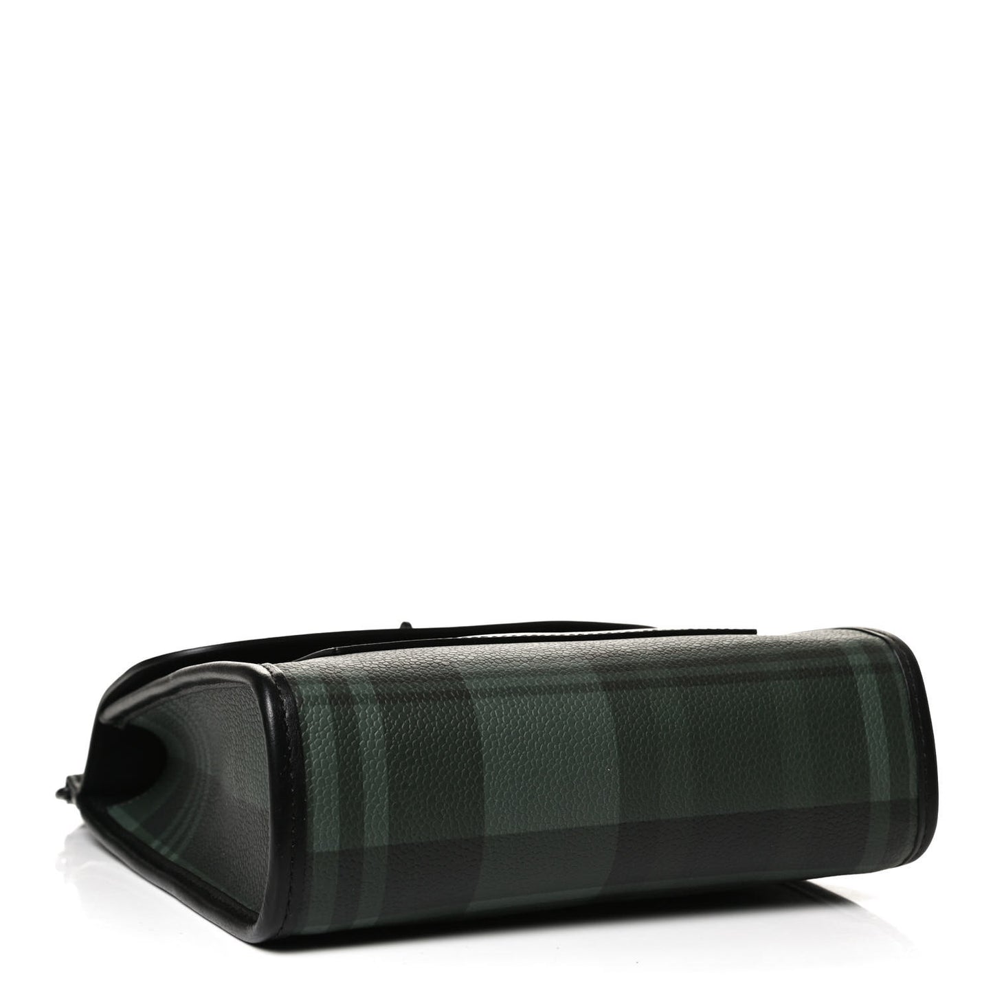 Printed Eco Scotchgrain Calfskin Tartan Antony Messenger Crossbody Black Green