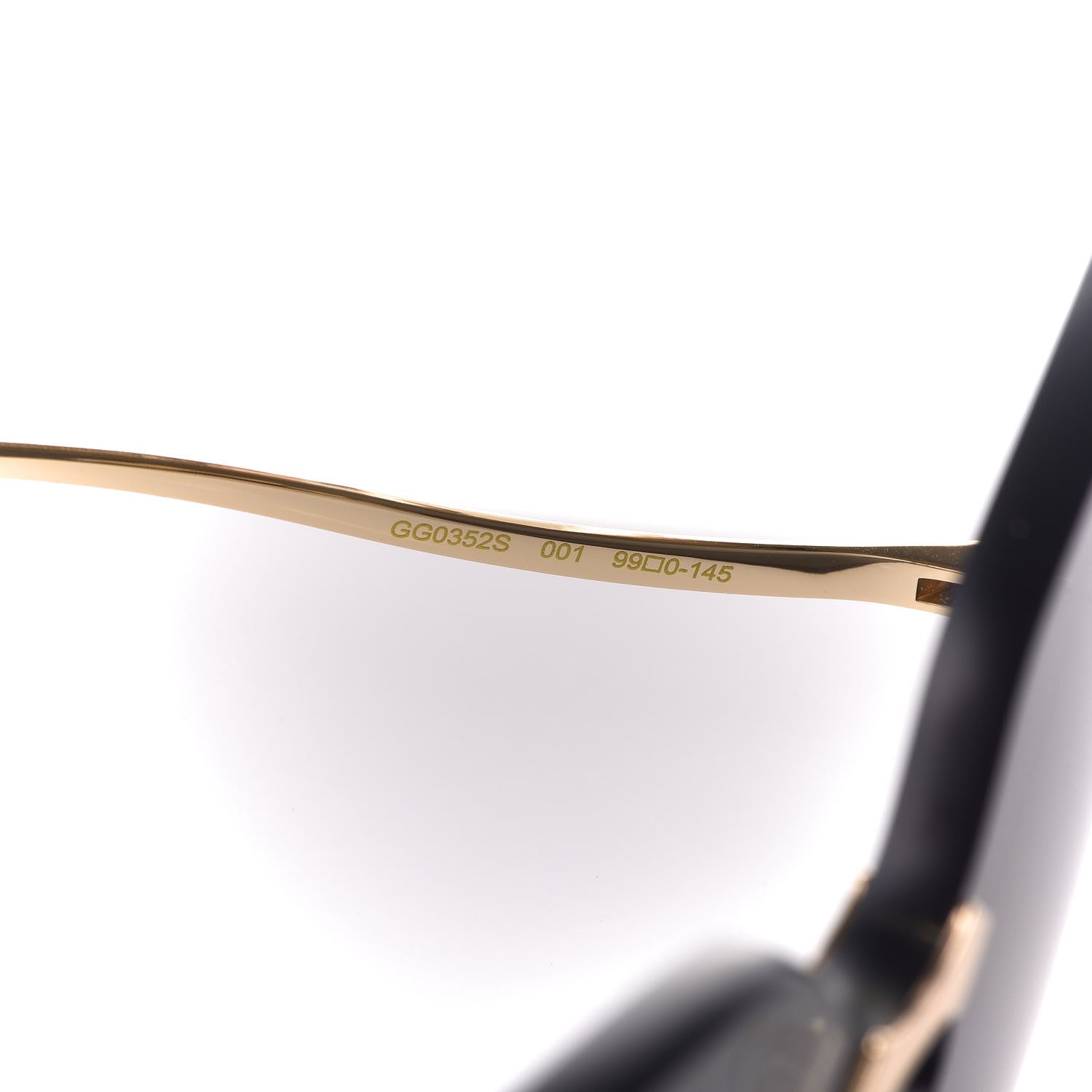 Gucci Rimless Sunglasses GG0352S Gold 7 of 8