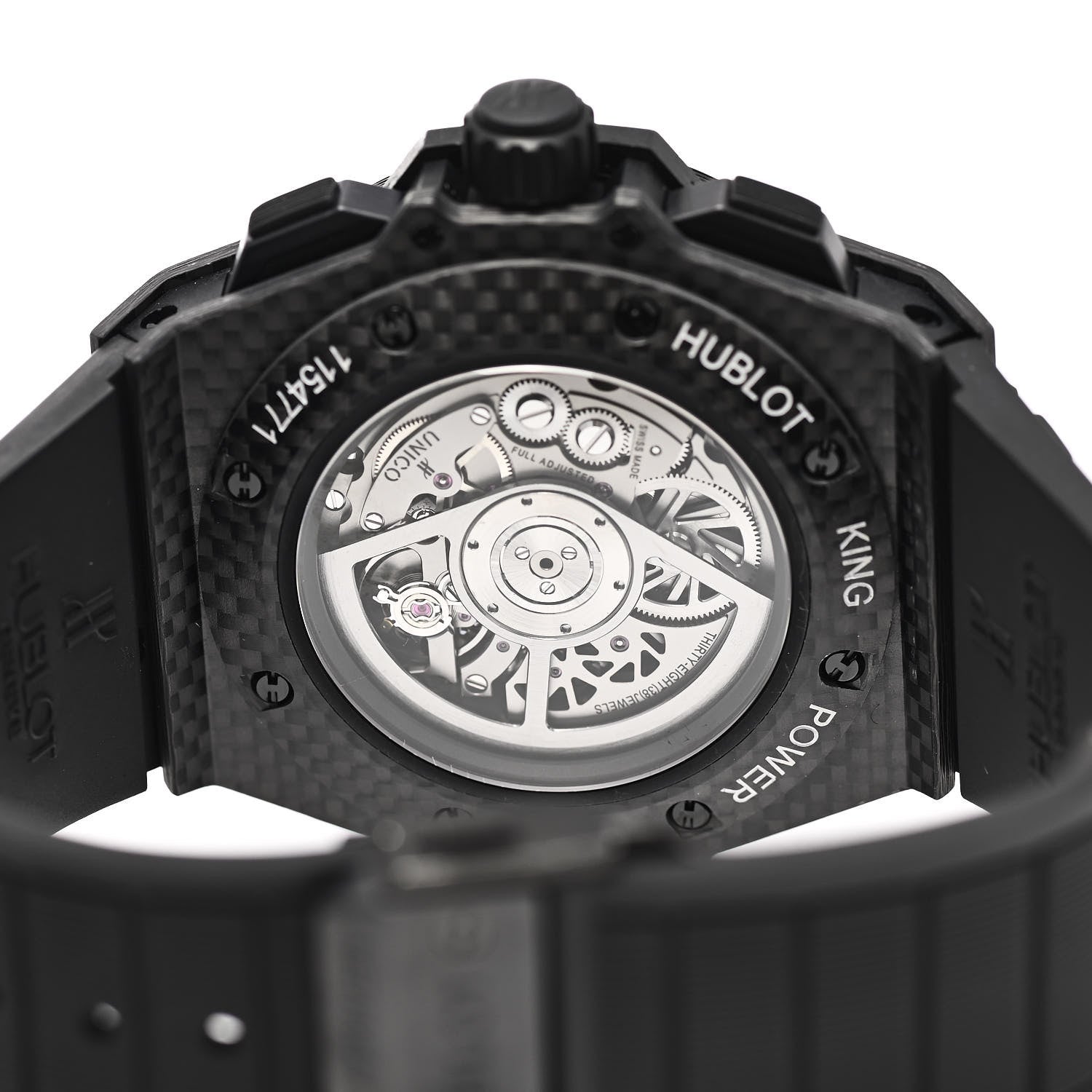 Hublot Carbon Rubber 48mm King Power Unico Automatic Watch Black 701.QX.0140.RX 4 of 4