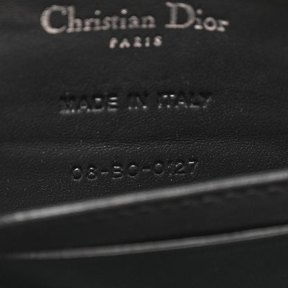 Christian Dior Metallic Patent Micro-Cannage Baby Diorama Flap Bag Silver 7 of 12