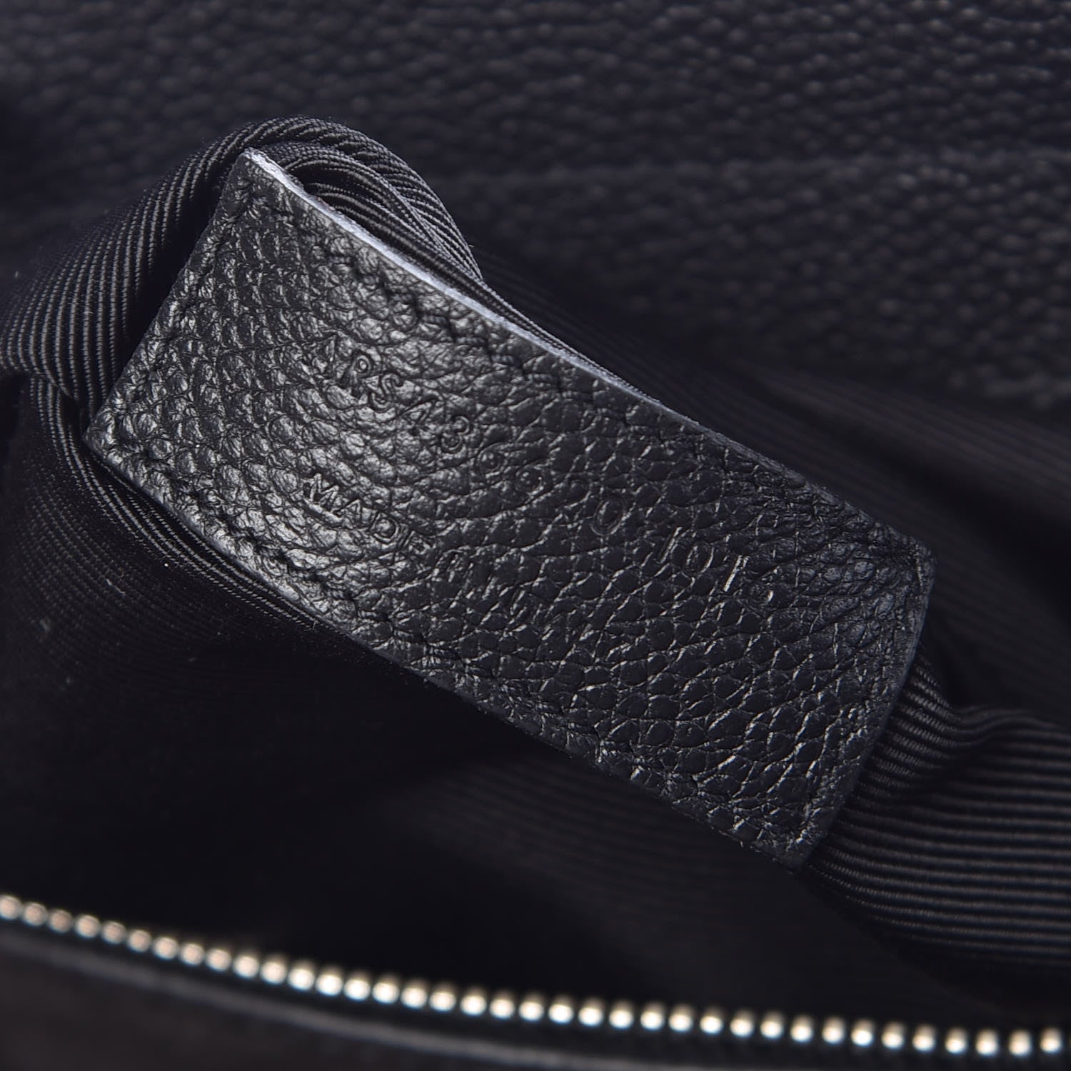 Saint Laurent Grained Calfskin Small Cabas Rive Gauche Black 10 of 11