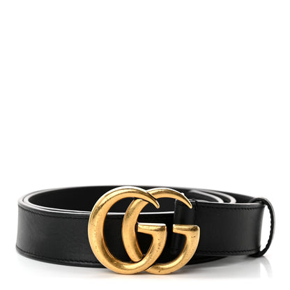 Gucci Calfskin Double G 30mm Belt 85 34 Black 1 of 9