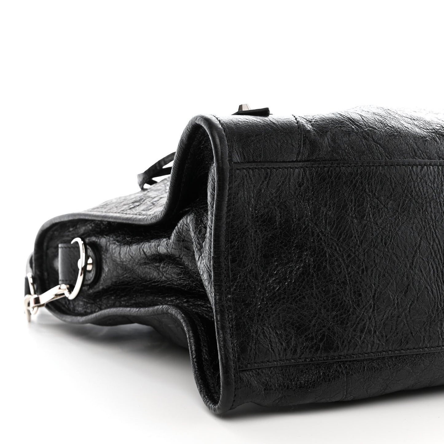 Agneau Classic Silver Hardware City Black