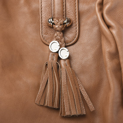 Gucci Pebbled Calfskin Medium Marrakech Shoulder Bag Camel 9 of 10