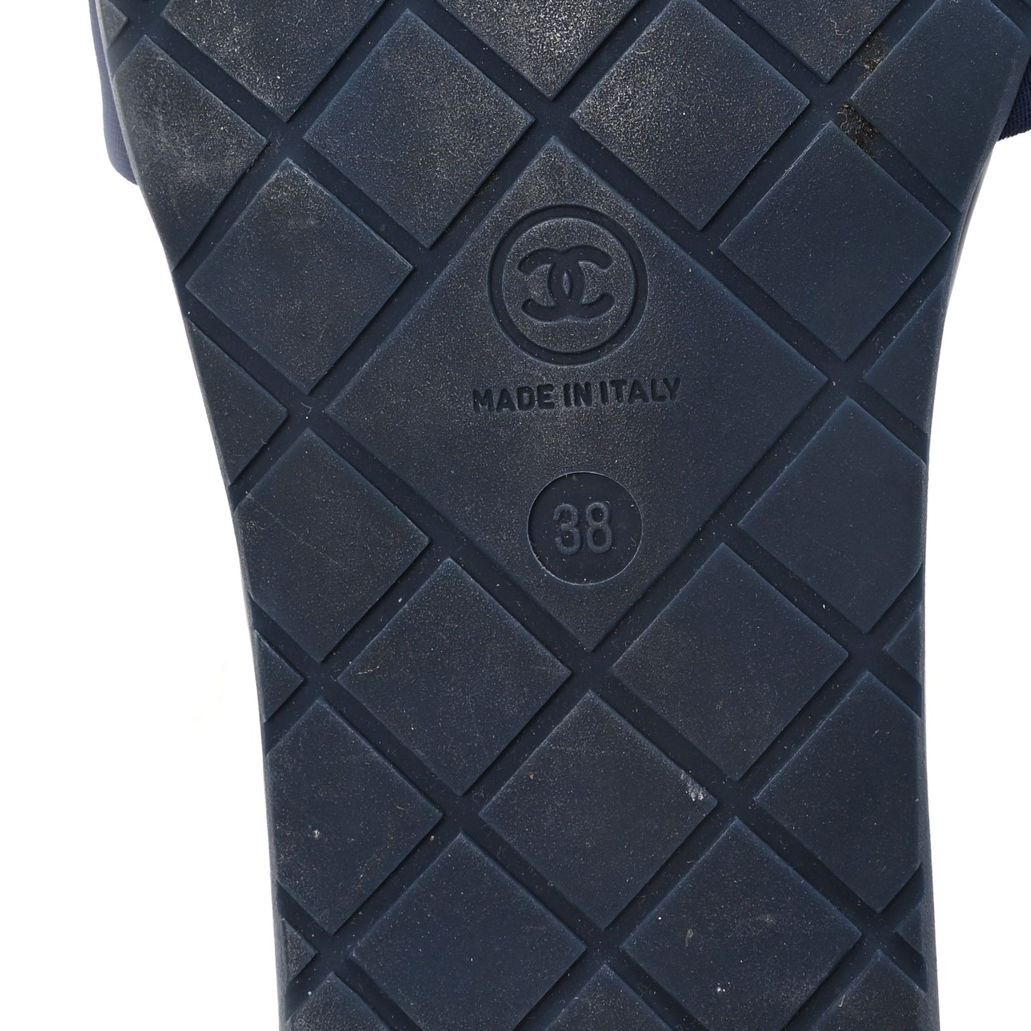 Rubber CC Mules Sandals  38  Dark Navy Blue Orange