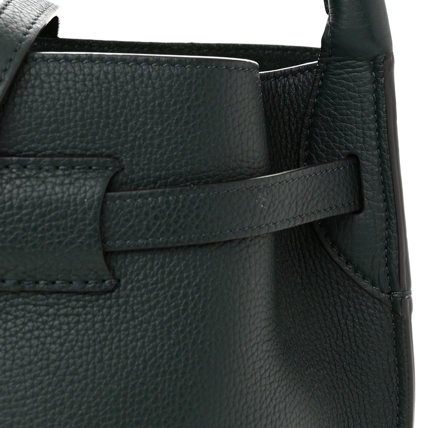 Supple Grained Calfskin Nano Big Bag Bucket Amazone