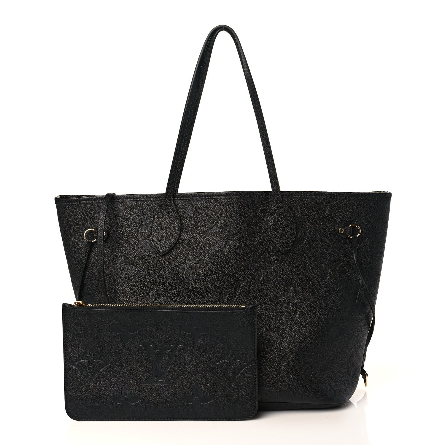 Louis Vuitton Empreinte Monogram Giant Neverfull MM Black 1 of 9
